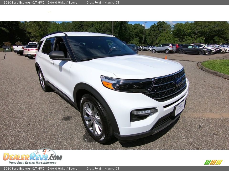 2020 Ford Explorer XLT 4WD Oxford White / Ebony Photo #1