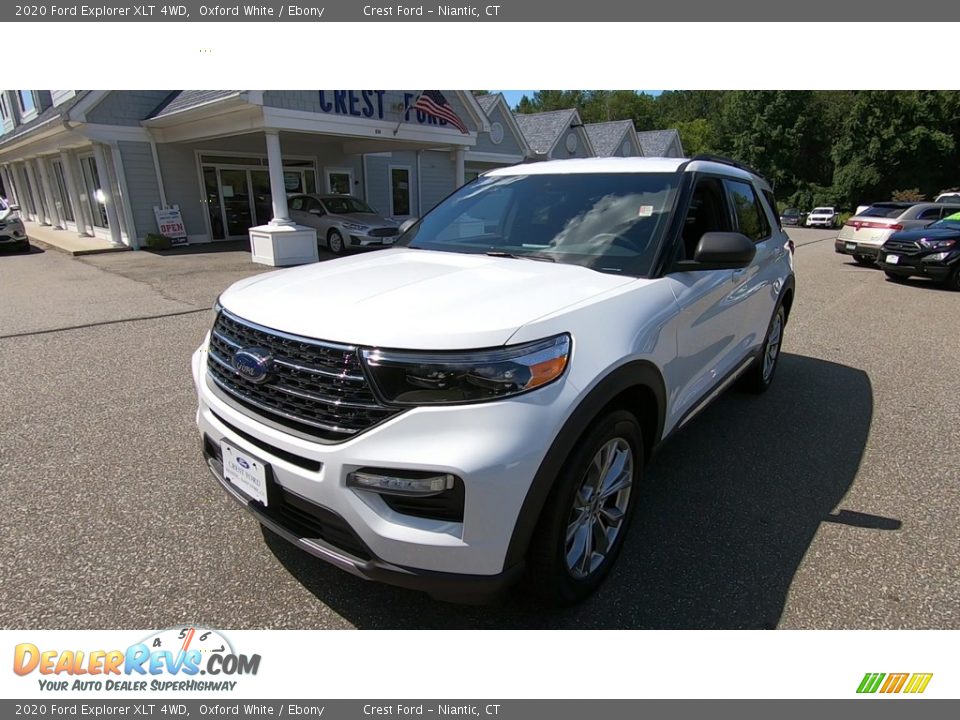 2020 Ford Explorer XLT 4WD Oxford White / Ebony Photo #3