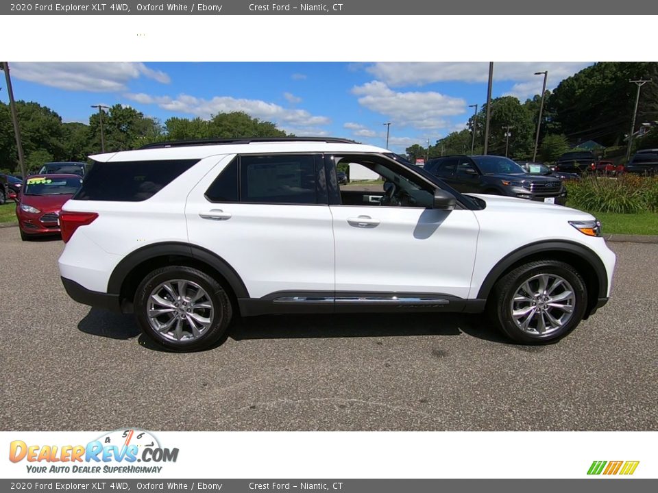 2020 Ford Explorer XLT 4WD Oxford White / Ebony Photo #8