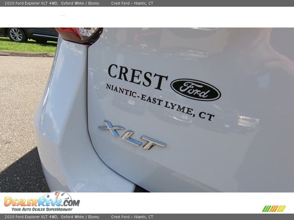 2020 Ford Explorer XLT 4WD Oxford White / Ebony Photo #9