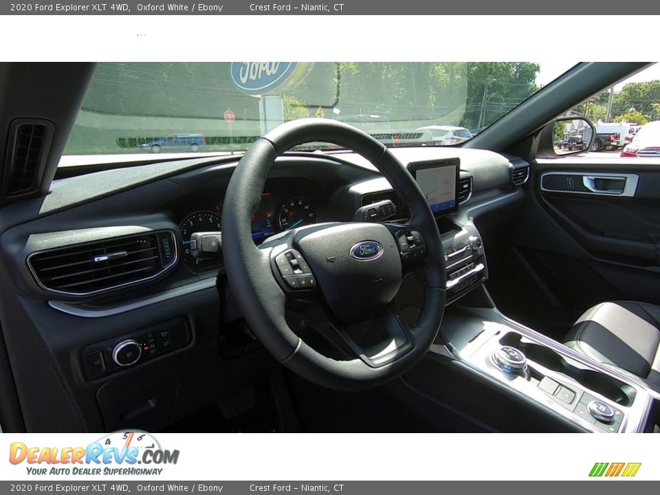 2020 Ford Explorer XLT 4WD Oxford White / Ebony Photo #10