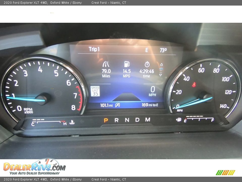 2020 Ford Explorer XLT 4WD Oxford White / Ebony Photo #13