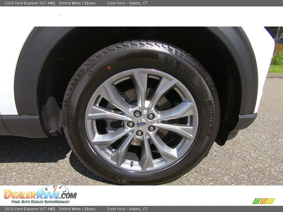 2020 Ford Explorer XLT 4WD Oxford White / Ebony Photo #26