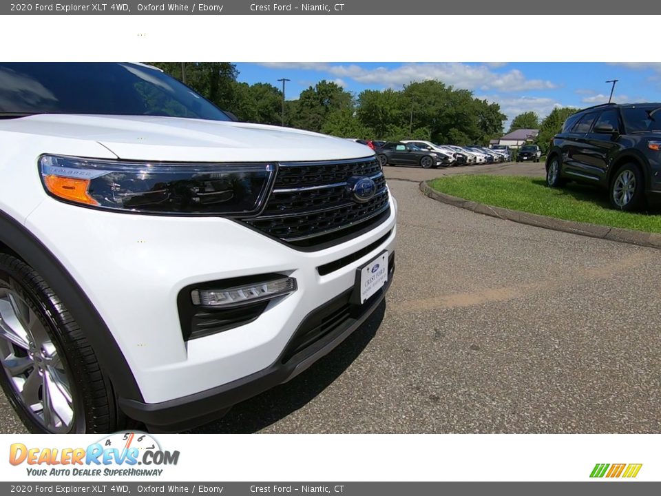 2020 Ford Explorer XLT 4WD Oxford White / Ebony Photo #27