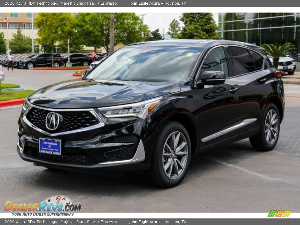 2020 Acura RDX Technology Majestic Black Pearl / Espresso Photo #3