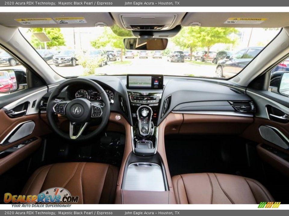 2020 Acura RDX Technology Majestic Black Pearl / Espresso Photo #9