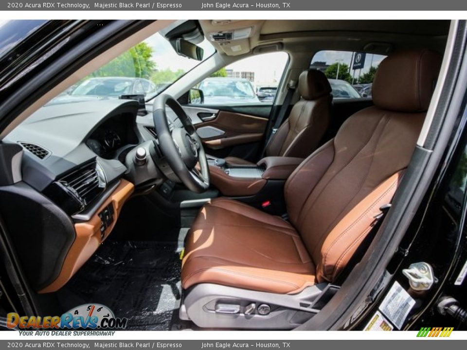 2020 Acura RDX Technology Majestic Black Pearl / Espresso Photo #16