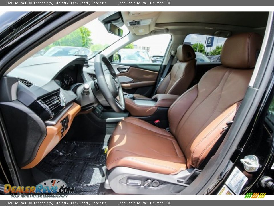 2020 Acura RDX Technology Majestic Black Pearl / Espresso Photo #17