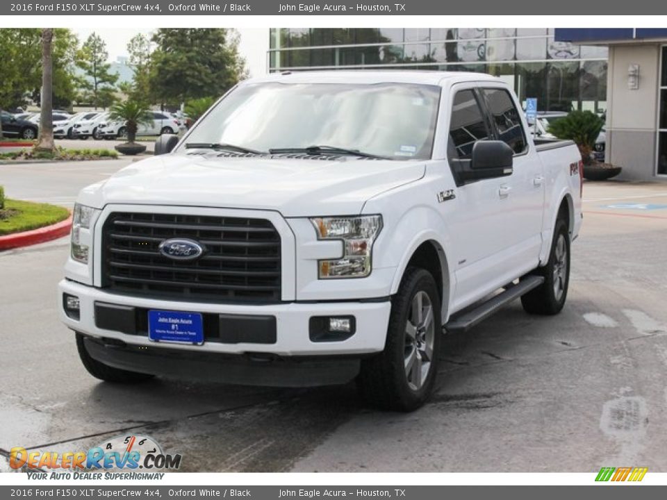 2016 Ford F150 XLT SuperCrew 4x4 Oxford White / Black Photo #3