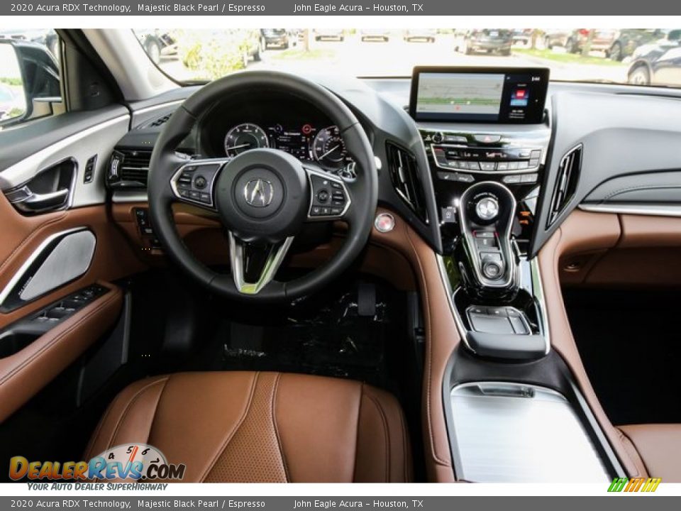 2020 Acura RDX Technology Majestic Black Pearl / Espresso Photo #27