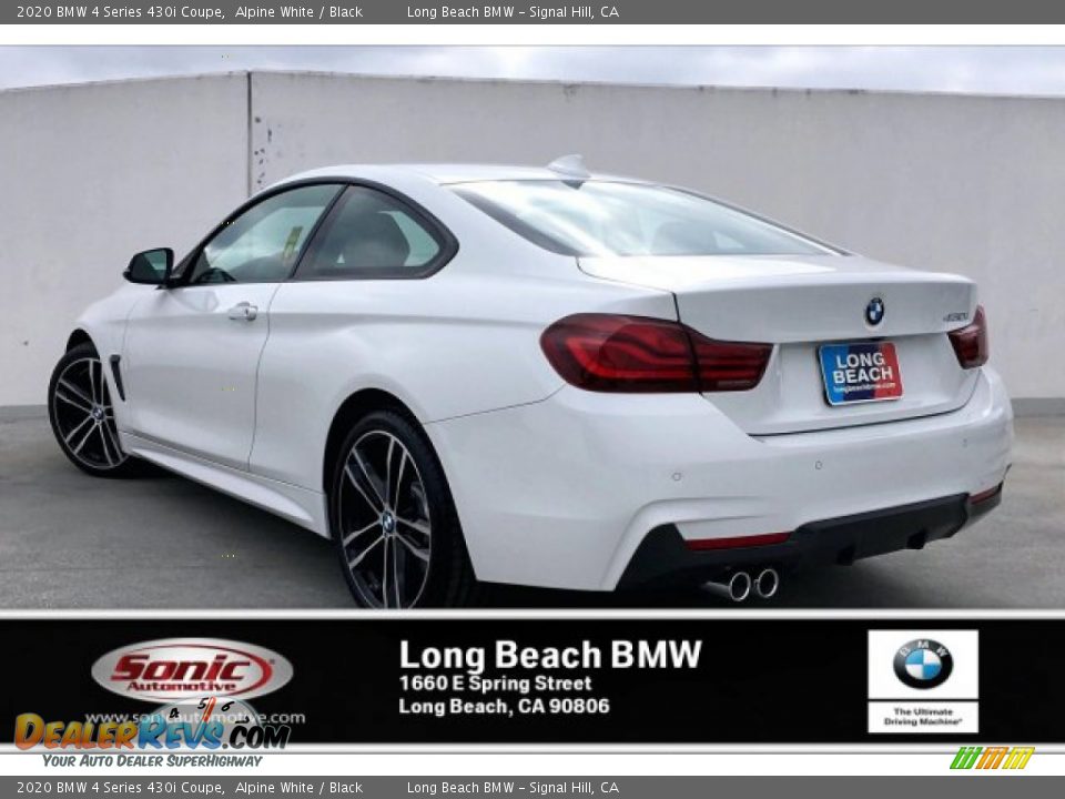 2020 BMW 4 Series 430i Coupe Alpine White / Black Photo #2