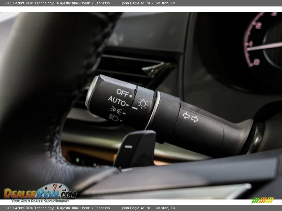 2020 Acura RDX Technology Majestic Black Pearl / Espresso Photo #36