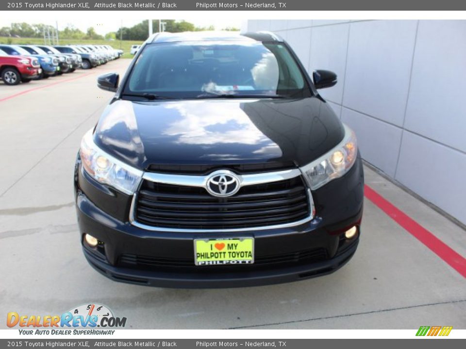 2015 Toyota Highlander XLE Attitude Black Metallic / Black Photo #3