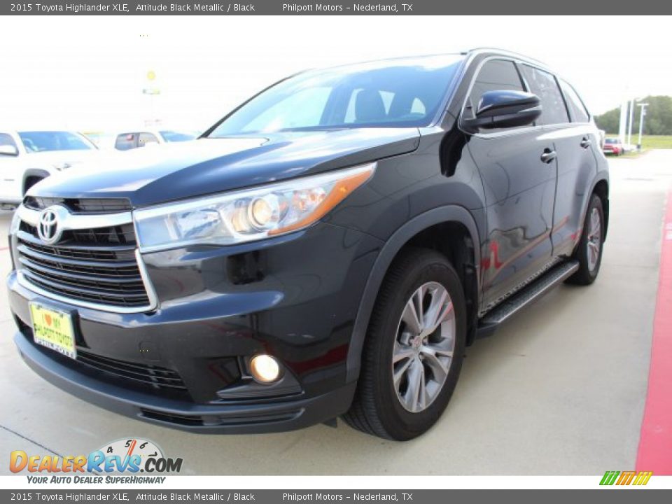 2015 Toyota Highlander XLE Attitude Black Metallic / Black Photo #4