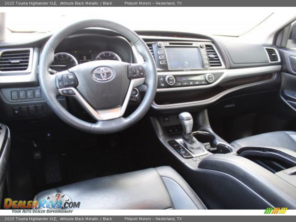 2015 Toyota Highlander XLE Attitude Black Metallic / Black Photo #26