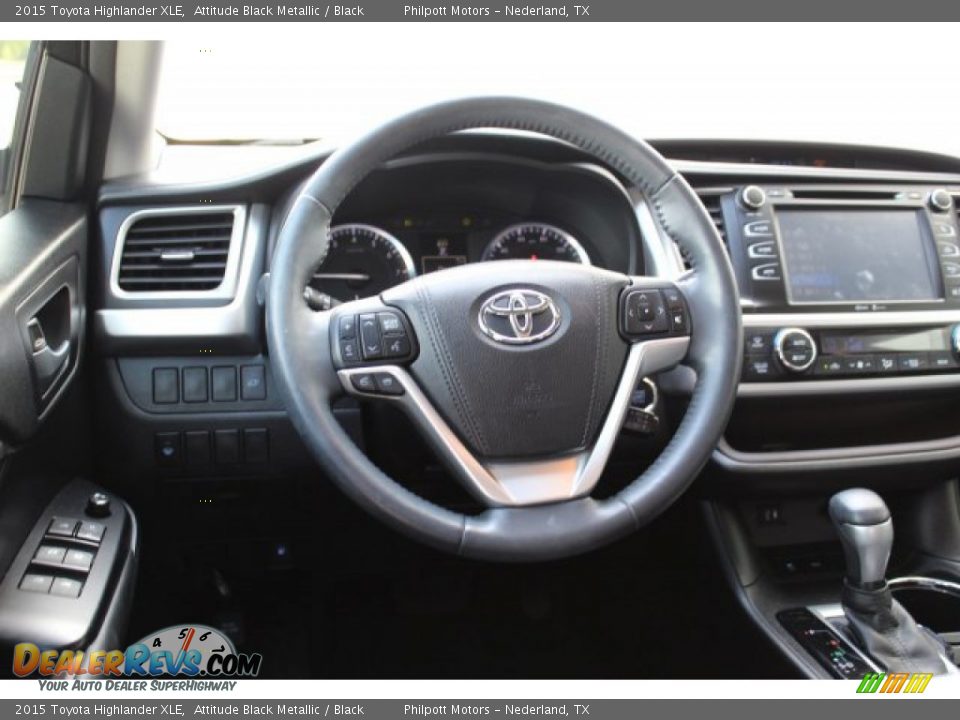 2015 Toyota Highlander XLE Attitude Black Metallic / Black Photo #27