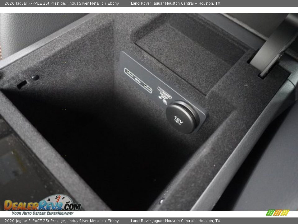 2020 Jaguar F-PACE 25t Prestige Indus Silver Metallic / Ebony Photo #24