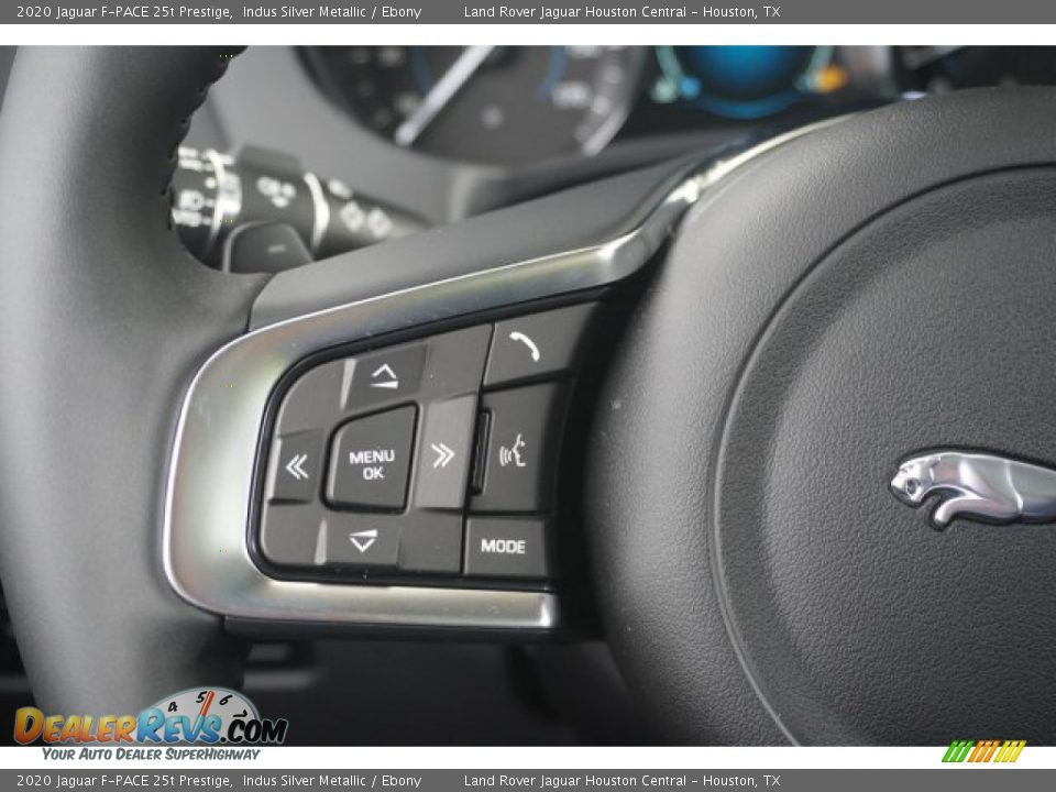 2020 Jaguar F-PACE 25t Prestige Indus Silver Metallic / Ebony Photo #25