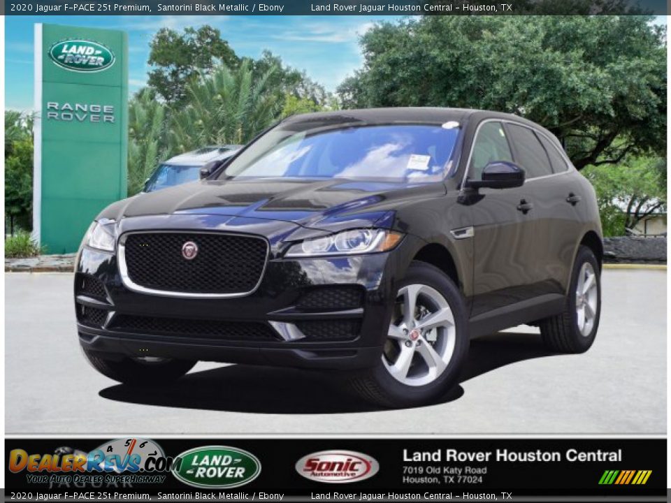 2020 Jaguar F-PACE 25t Premium Santorini Black Metallic / Ebony Photo #1