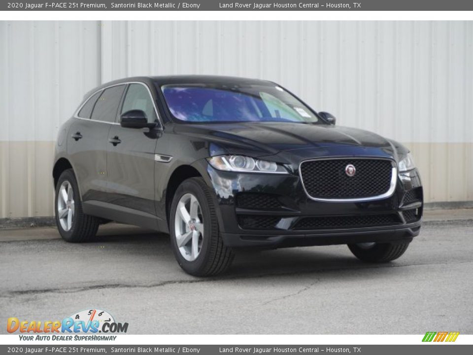 2020 Jaguar F-PACE 25t Premium Santorini Black Metallic / Ebony Photo #3