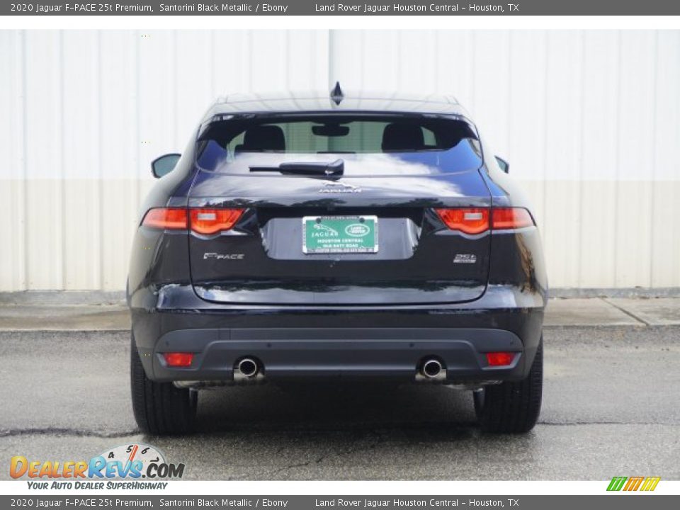 2020 Jaguar F-PACE 25t Premium Santorini Black Metallic / Ebony Photo #6