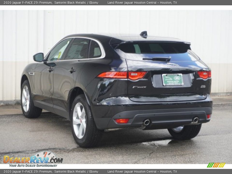 2020 Jaguar F-PACE 25t Premium Santorini Black Metallic / Ebony Photo #7
