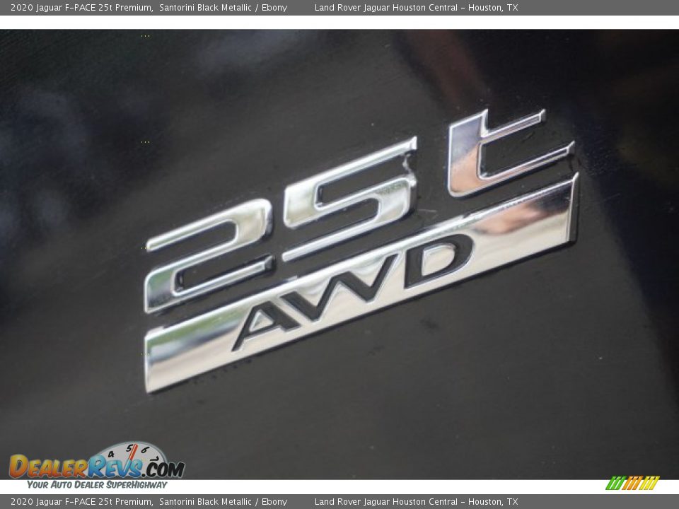 2020 Jaguar F-PACE 25t Premium Santorini Black Metallic / Ebony Photo #13