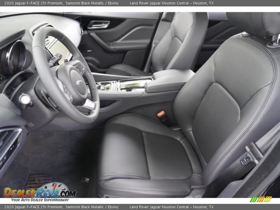 2020 Jaguar F-PACE 25t Premium Santorini Black Metallic / Ebony Photo #14