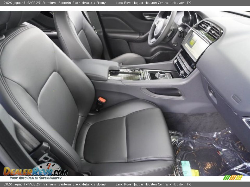 2020 Jaguar F-PACE 25t Premium Santorini Black Metallic / Ebony Photo #15