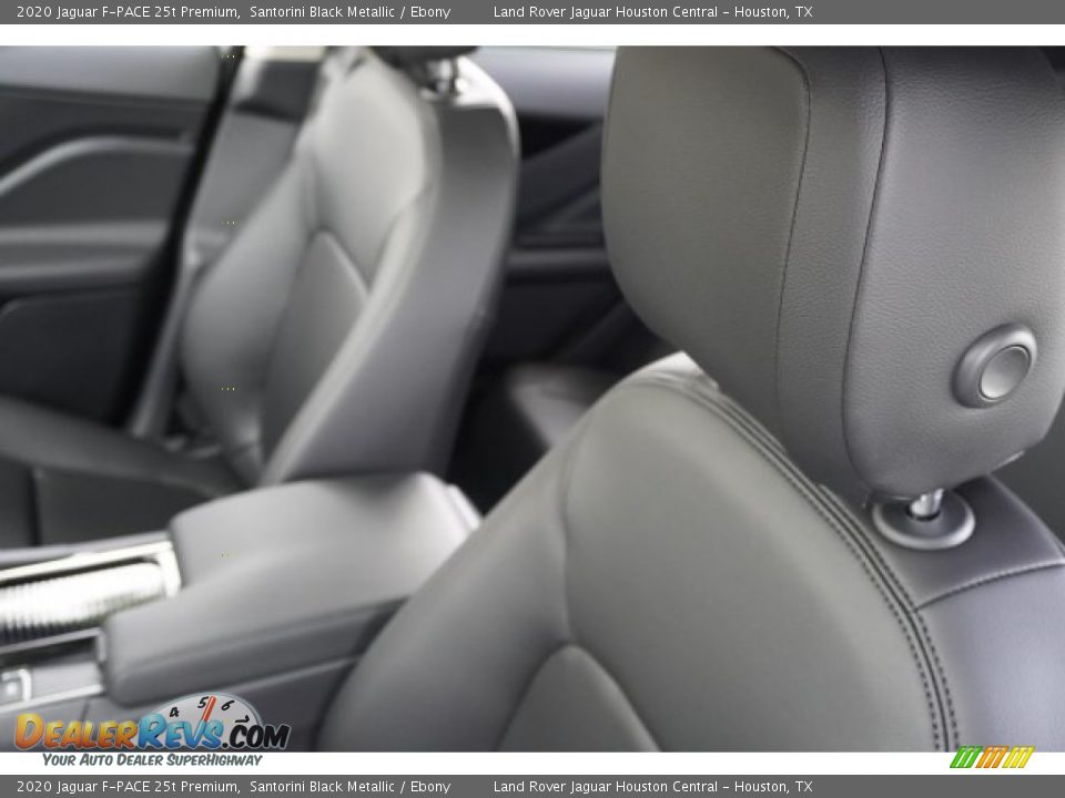 2020 Jaguar F-PACE 25t Premium Santorini Black Metallic / Ebony Photo #16