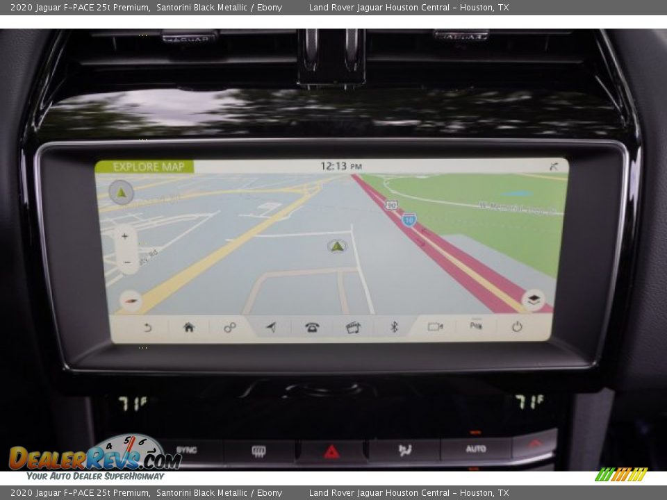 2020 Jaguar F-PACE 25t Premium Santorini Black Metallic / Ebony Photo #18