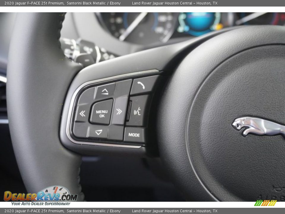 2020 Jaguar F-PACE 25t Premium Santorini Black Metallic / Ebony Photo #27