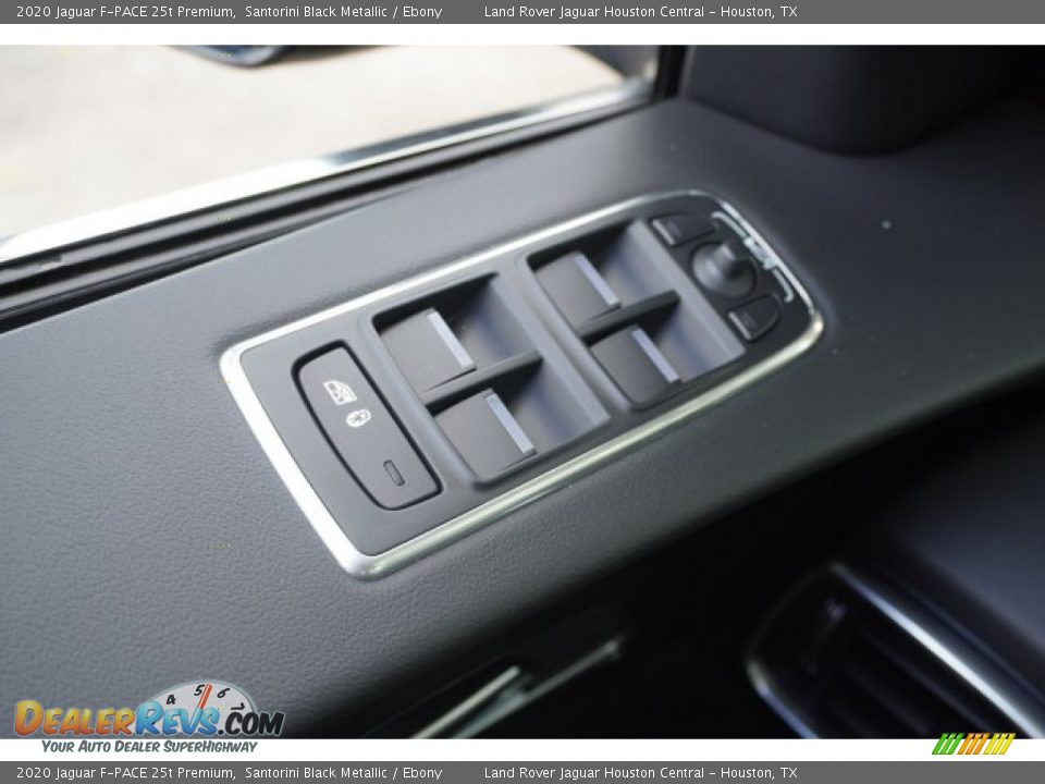 2020 Jaguar F-PACE 25t Premium Santorini Black Metallic / Ebony Photo #30
