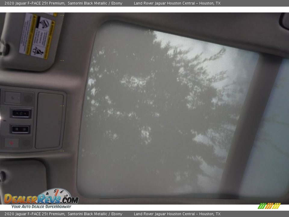 2020 Jaguar F-PACE 25t Premium Santorini Black Metallic / Ebony Photo #33