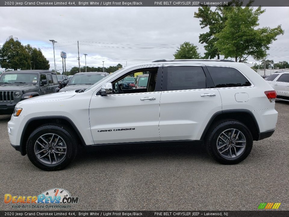 2020 Jeep Grand Cherokee Limited 4x4 Bright White / Light Frost Beige/Black Photo #3