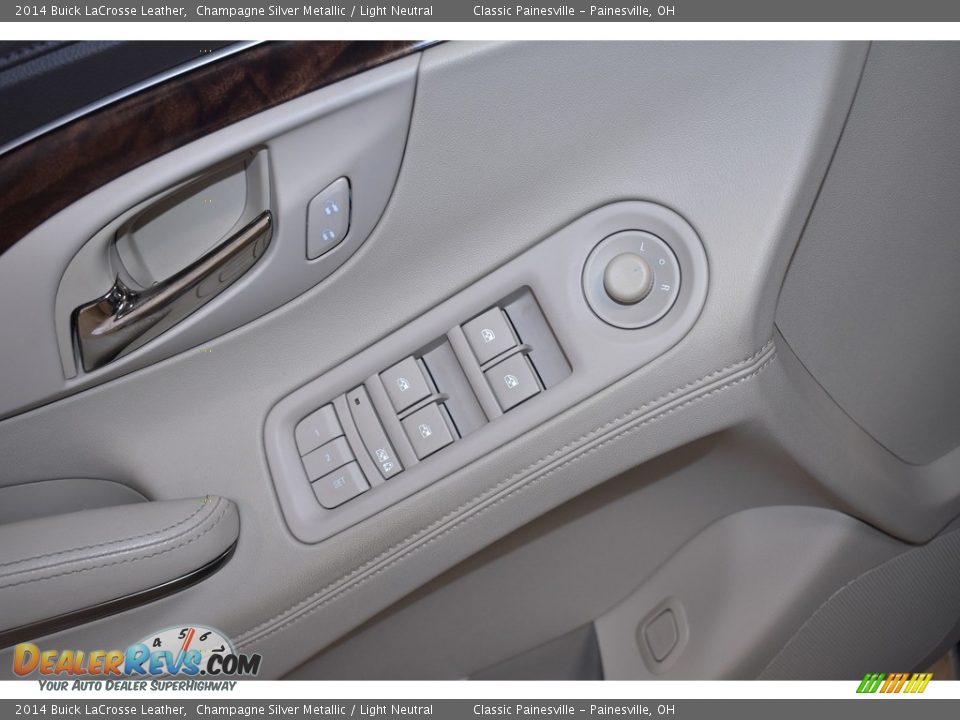 2014 Buick LaCrosse Leather Champagne Silver Metallic / Light Neutral Photo #10