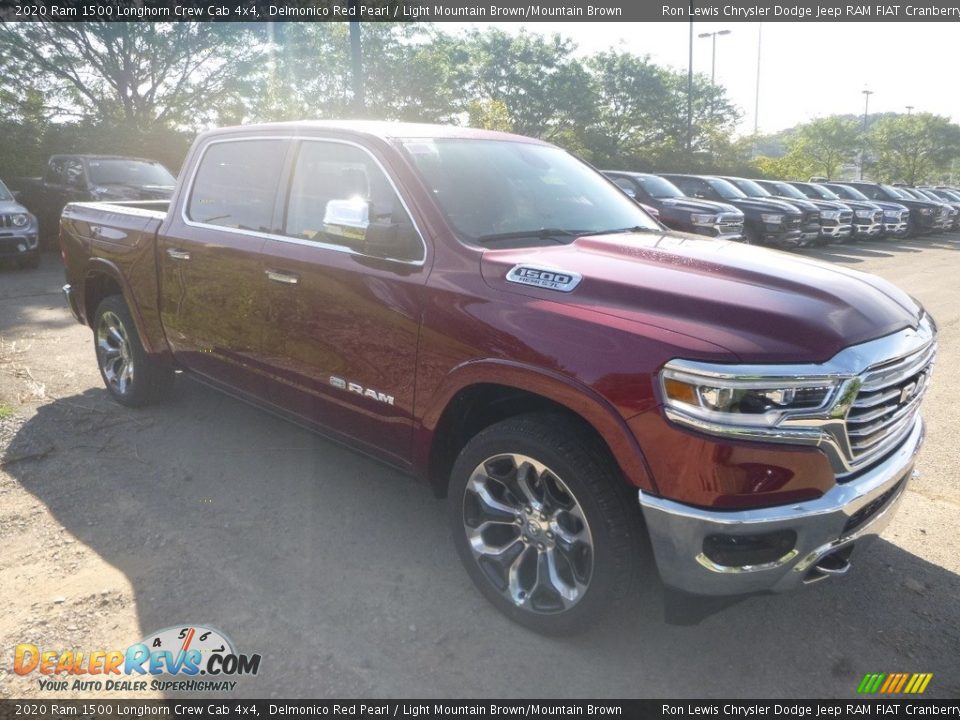 Front 3/4 View of 2020 Ram 1500 Longhorn Crew Cab 4x4 Photo #7