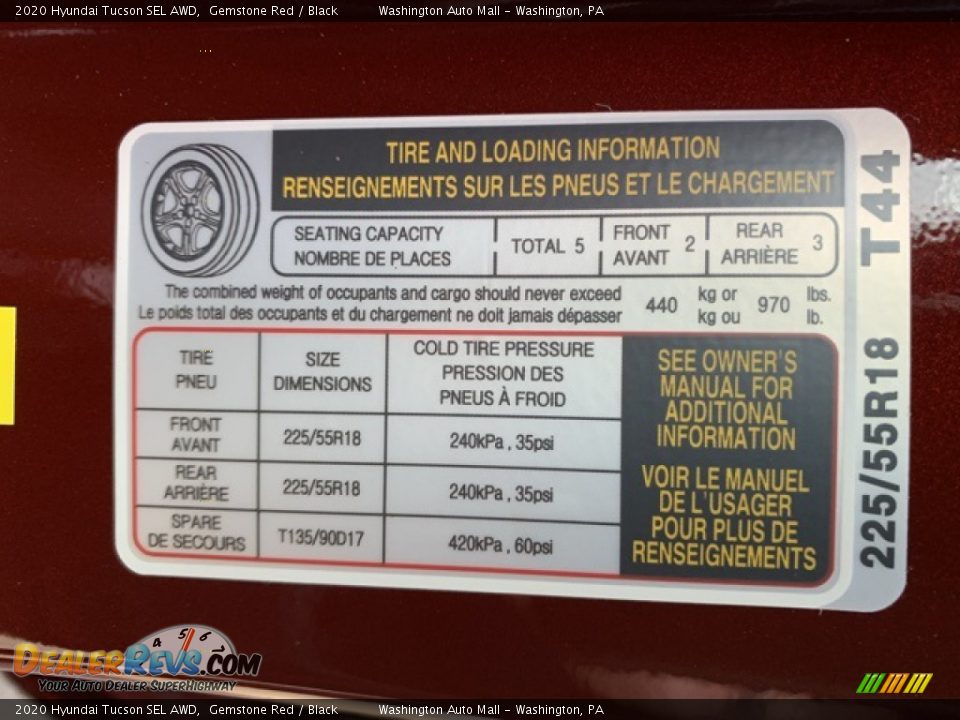 2020 Hyundai Tucson SEL AWD Gemstone Red / Black Photo #9