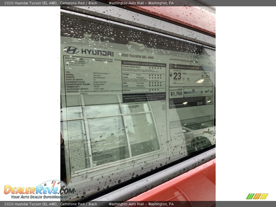 2020 Hyundai Tucson SEL AWD Gemstone Red / Black Photo #16