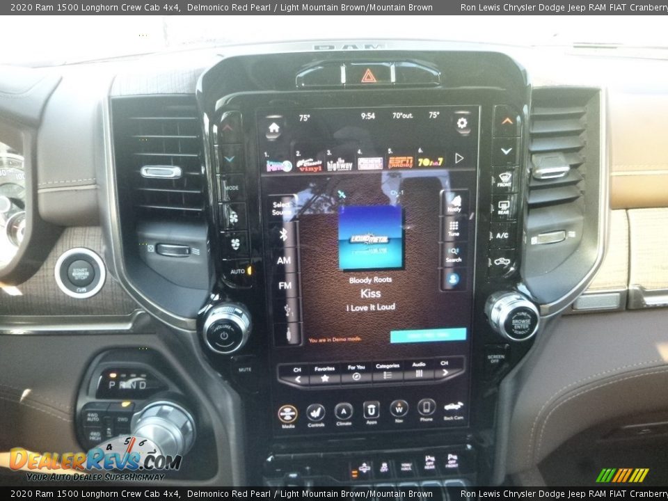 2020 Ram 1500 Longhorn Crew Cab 4x4 Delmonico Red Pearl / Light Mountain Brown/Mountain Brown Photo #16