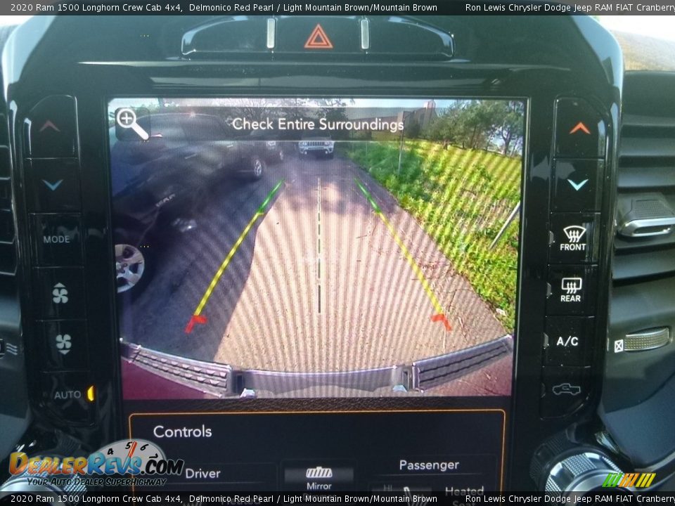 2020 Ram 1500 Longhorn Crew Cab 4x4 Delmonico Red Pearl / Light Mountain Brown/Mountain Brown Photo #17