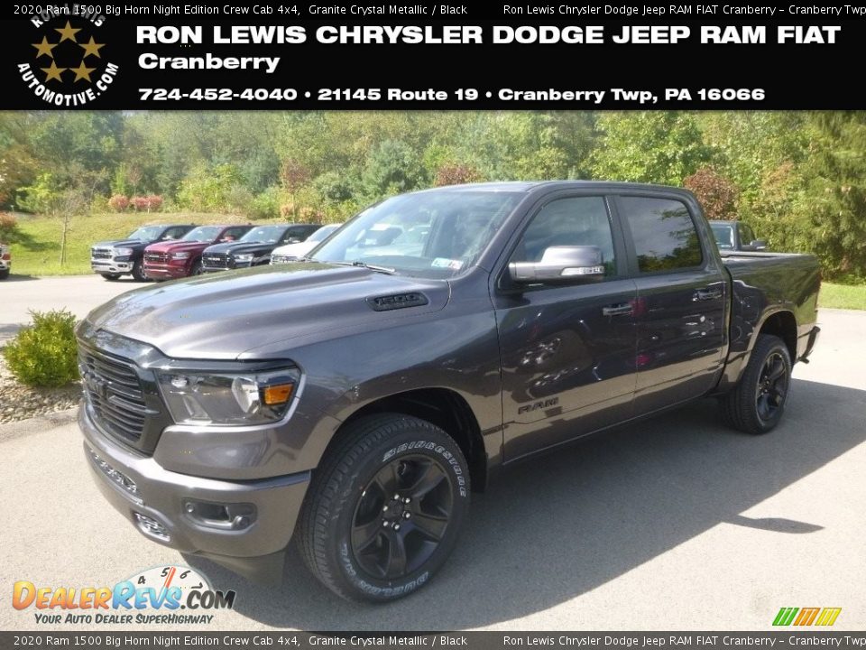 2020 Ram 1500 Big Horn Night Edition Crew Cab 4x4 Granite Crystal Metallic / Black Photo #1