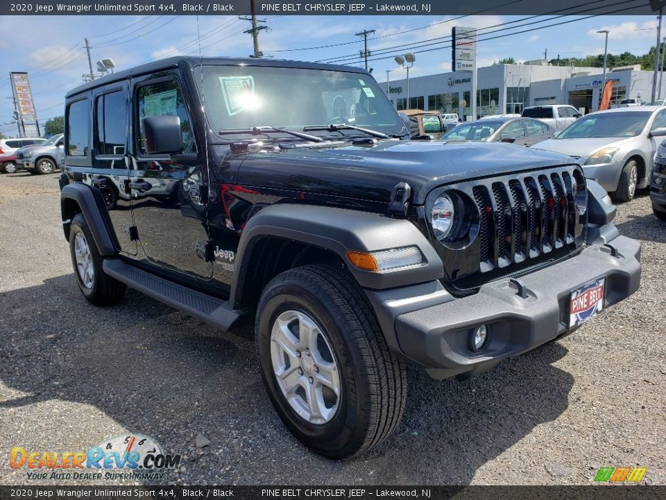 2020 Jeep Wrangler Unlimited Sport 4x4 Black / Black Photo #1
