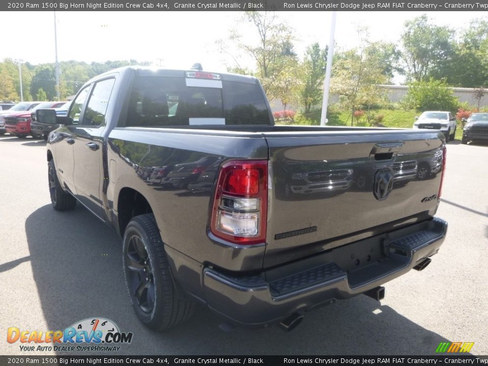 2020 Ram 1500 Big Horn Night Edition Crew Cab 4x4 Granite Crystal Metallic / Black Photo #2