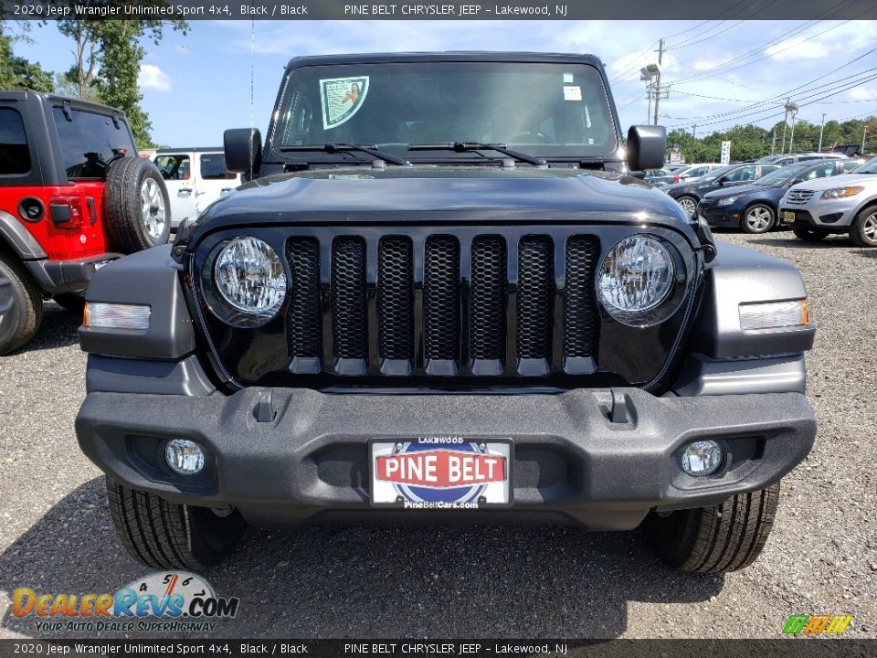 2020 Jeep Wrangler Unlimited Sport 4x4 Black / Black Photo #2