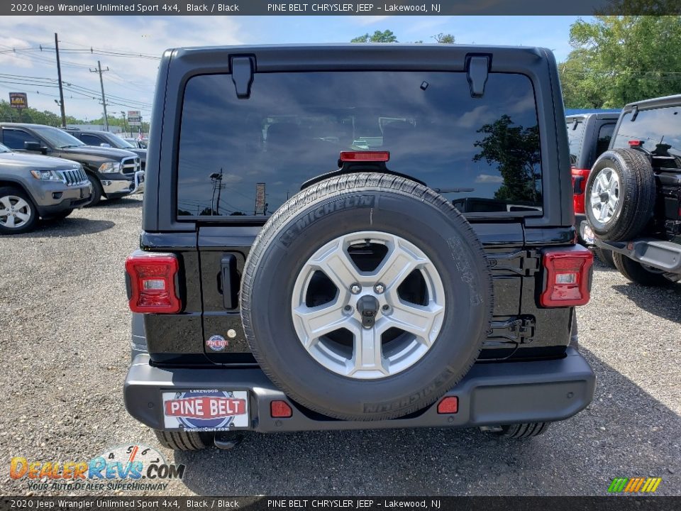 2020 Jeep Wrangler Unlimited Sport 4x4 Black / Black Photo #5