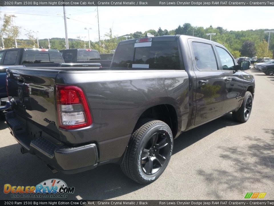 2020 Ram 1500 Big Horn Night Edition Crew Cab 4x4 Granite Crystal Metallic / Black Photo #4