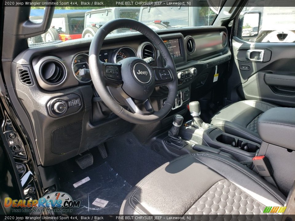 2020 Jeep Wrangler Unlimited Sport 4x4 Black / Black Photo #6