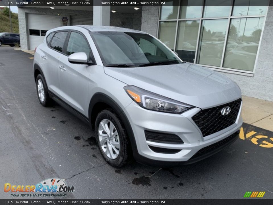 2019 Hyundai Tucson SE AWD Molten Silver / Gray Photo #2