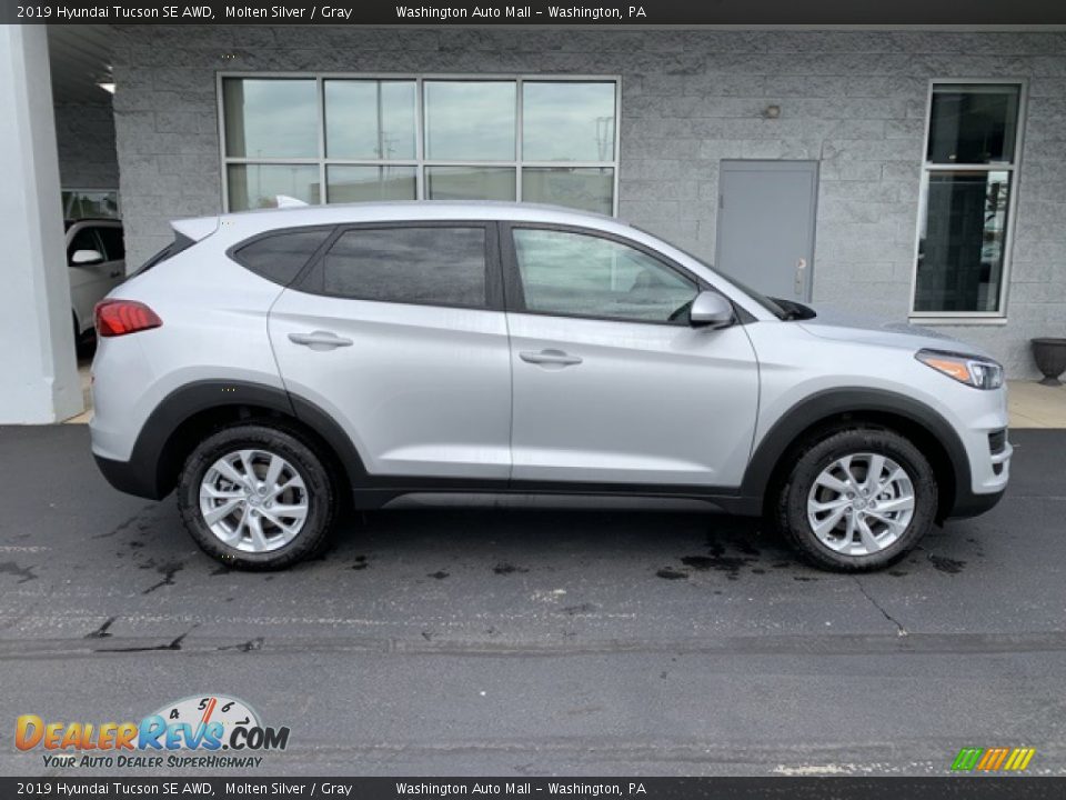 2019 Hyundai Tucson SE AWD Molten Silver / Gray Photo #3